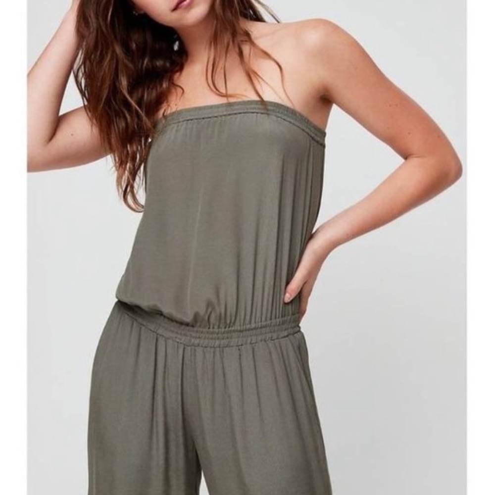 Aritzia Talula Tabata Strapless Jumspuit in Grey  Sz Small
